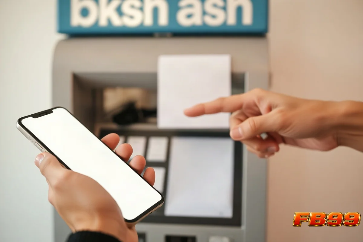 হাতে মোবাইল ও বিকাশ বুথের রসিদ, উইথড্র পেন্ডিং সমাধানের ধাপ
